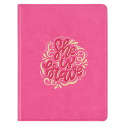 Image of Journal Handy Pink She is Brave