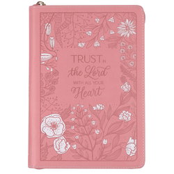 Image of Journal Classic Zip Pink Trust in the Lord Prov. 3:5-6