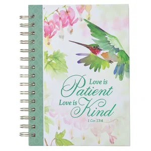 Journal Wirebound Green Love 1 Cor. 13:4