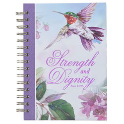 Image of Journal Wirebound Purple Strength and Dignity Prov. 31:25