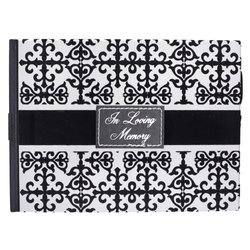 Image of Guest Book Black/White In Loving Memory