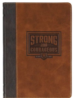 Image of Journal Classic Brown Strong and Courageous Josh. 1:9