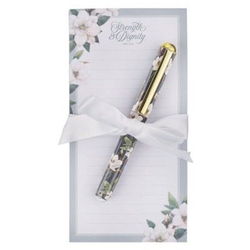 Image of Magnetic Notepad w/pen Strength & Dignity Prov. 31:25