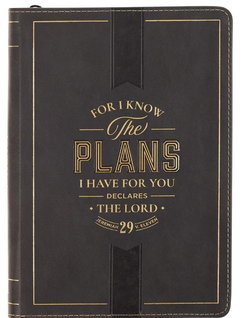 Image of Journal Classic Zip Black I Know the Plans Jer. 29:11