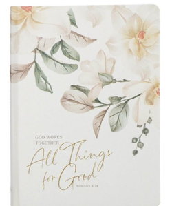 Image of Journal Hardcover White All Things For Good Rom. 8:28