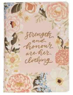 Image of Journal Classic Zip Pink Strength & Dignity Prov. 31:25