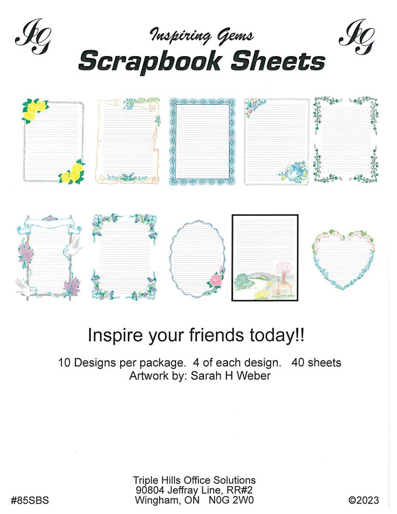 Image of Scrapbook Sheets 40 pk