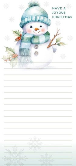 Image of Joyous Christmas Magnetic Notepad