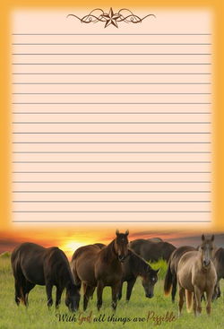 Image of Horses 6×9 Notepad
