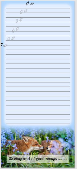 Image of Fox Magnetic Notepad