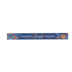 Image of Thankful Grateful Blessed Blue Magnetic Strip