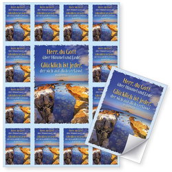 Image of German Stickers – Aufkleber-Gruß-Karten: Herr, du Gott, 1 Stück