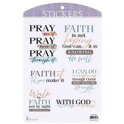 Image of Sticker Faith And Pray Collection