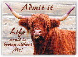 Image of Highland Cow Magnet – Admit It Without Me