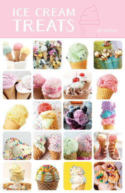 Image of Stickers 40pk Ice Cream Treats