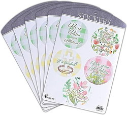 Image of Sticker Multi Color Pastels He Is Risen