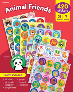 Image of Animal Friends Smelly Stickers Variety Pack
