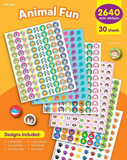 Image of Animal Fun Mini Stickers Variety Pack
