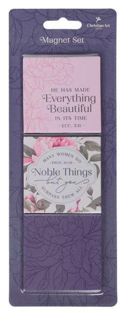 Image of Magnet Set Noble Things Prov. 31:29