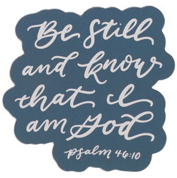 Image of Magnet Teal Be Still Ps. 46:10