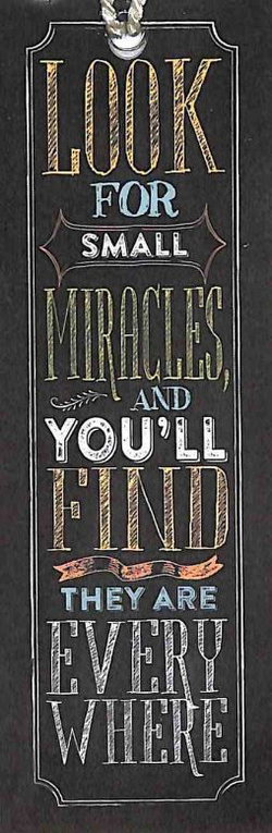 Image of Bookmark Chalk With Tassel: Look For Small Miracles
