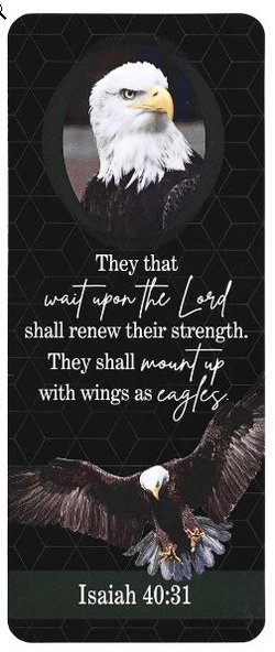 Image of Eagle Bookcard Isaiah 40:31
