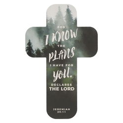 Image of Cross Bookmark Forest I Know the Plans Jer. 29:11