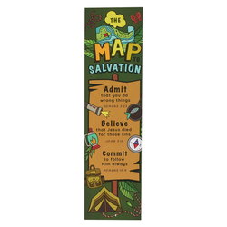 Image of Bookmark Pack Green Map to Salvation Rom. 10:9