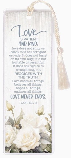 Image of Love is Patient Tassel Bookmark