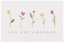 Image of Itty Bitty Card You Are Awesome Bloom