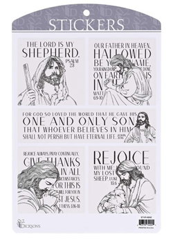 Image of Sticker Jesus Scripture Collection