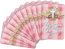 Image of Pocketcard Floral He Is Risen Luke 24