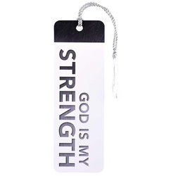 Image of Tassel Bookmark God Is My Strength