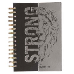 Image of Be Strong Large Wirebound Journal – Joshua 1:9