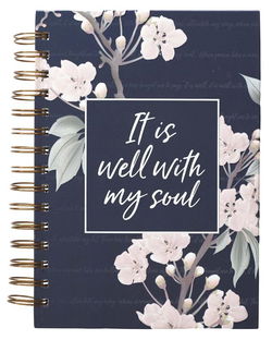 Image of Journal Wirebound Large It Is Well with My Soul