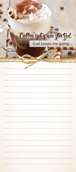 Image of Magnetic Note Pad: Coffee Gets Me Started