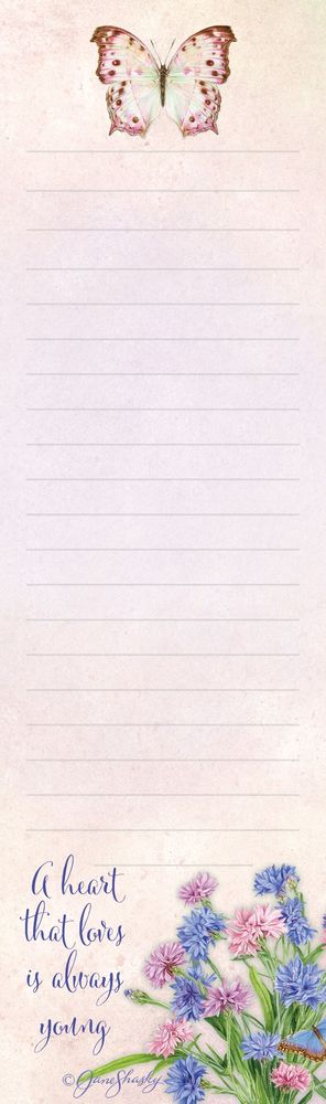 Image of Magnetic List Pad Butterfly Garden – discontinued