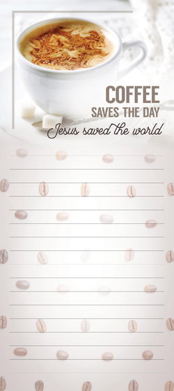 Image of Magnetic Notepad Coffee Saves the Day discontinued