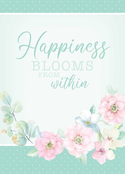 Image of Writing Tablet: Happiness Blooms