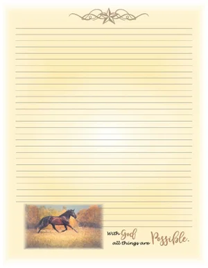 Note Pad All Things Are Possible 8.5 x 11