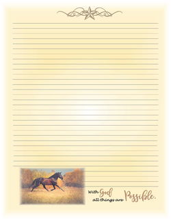Image of Note Pad All Things Are Possible 8.5 x 11