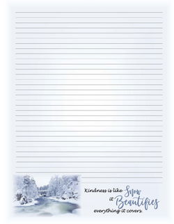Image of Note Pad Snow 8.5 x 11