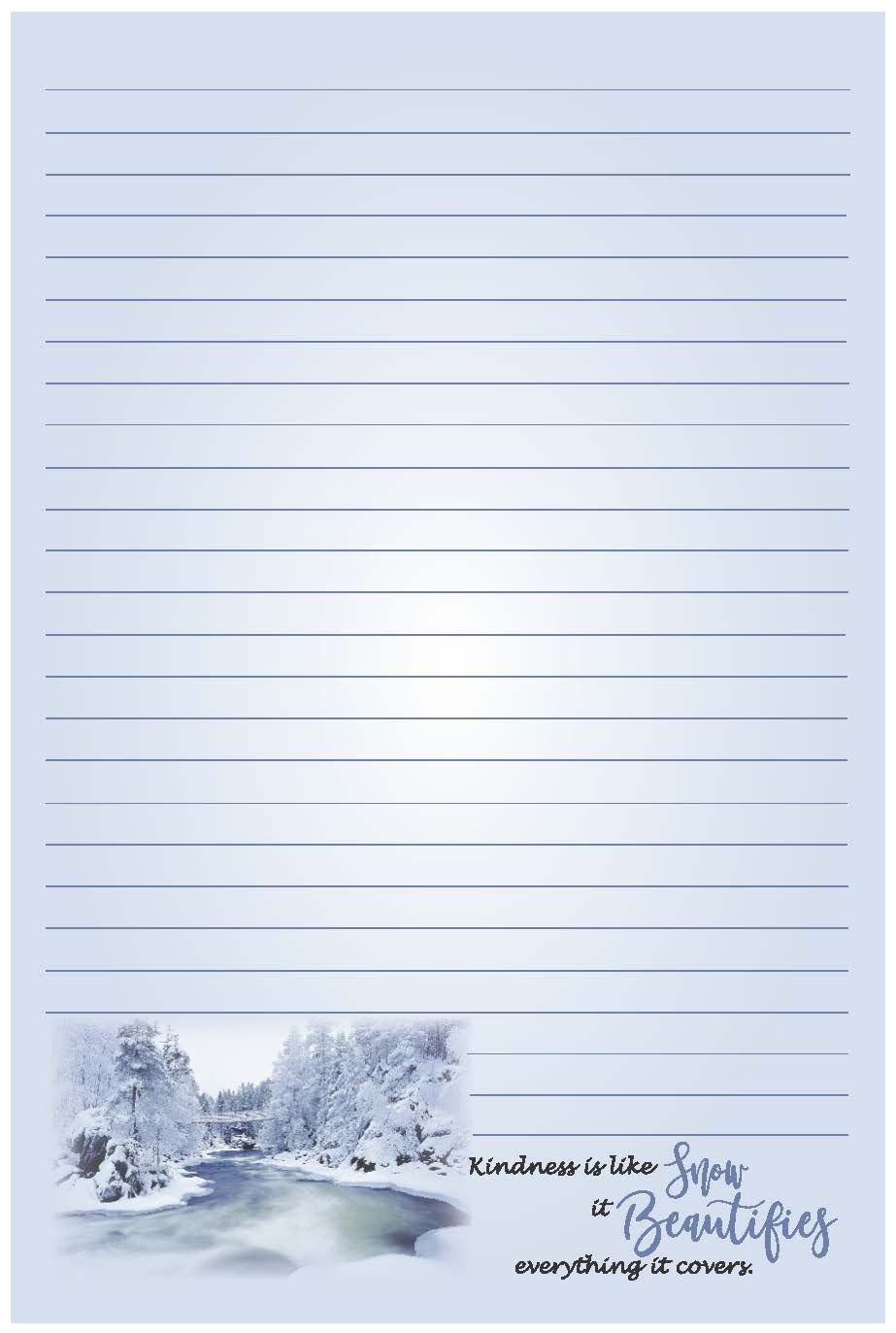 Image of Note Pad Snow 6 x 9