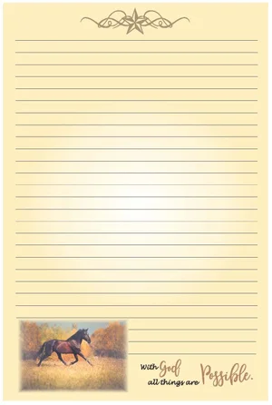 Note Pad All Things are Possible 6 x 9 N/A