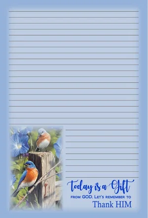 Note Pad Bluebird 6 x 9