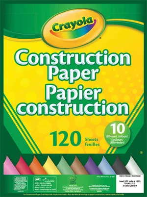 Construction Paper Pad 120 sheets
