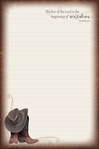 Image of Stationery Pads 6×9 Western