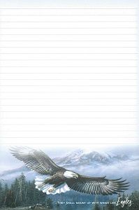 Double Sided Notepad Eagle 6'x 9''