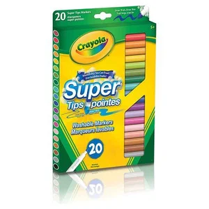 20 Super Tip Thin-Line Markers Washable
