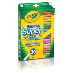 Image of 20 Super Tip Thin-Line Markers Washable